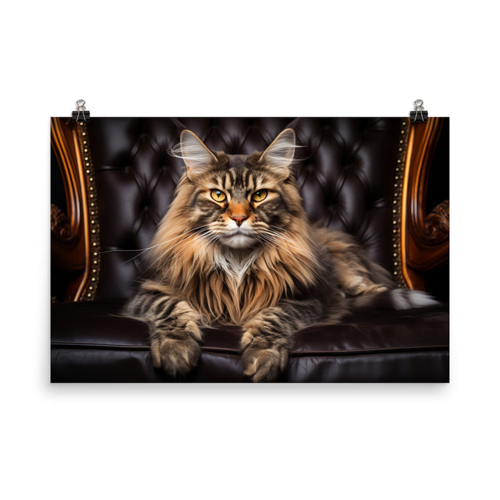 Maine Coon Photo paper poster - PosterfyAI.com