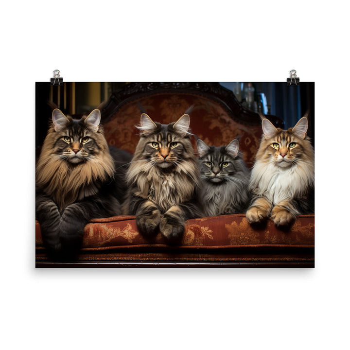 Maine Coon Photo paper poster - PosterfyAI.com