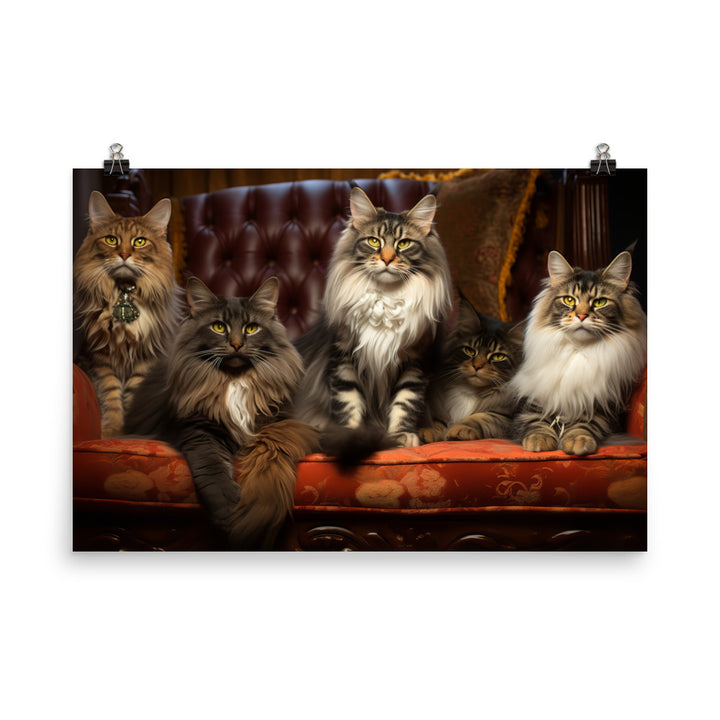 Maine Coon Photo paper poster - PosterfyAI.com