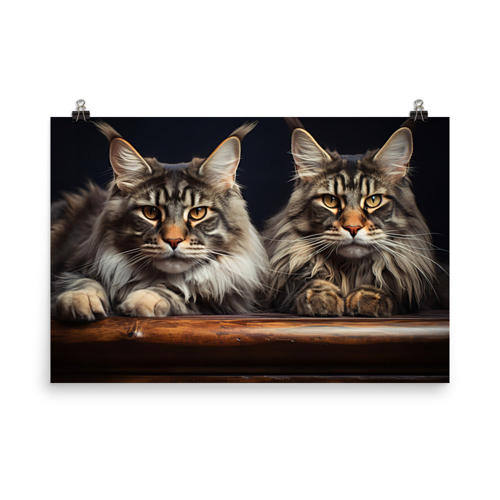 Maine Coon Photo paper poster - PosterfyAI.com