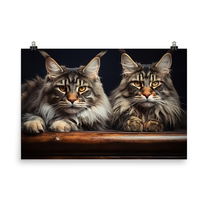 Maine Coon Photo paper poster - PosterfyAI.com