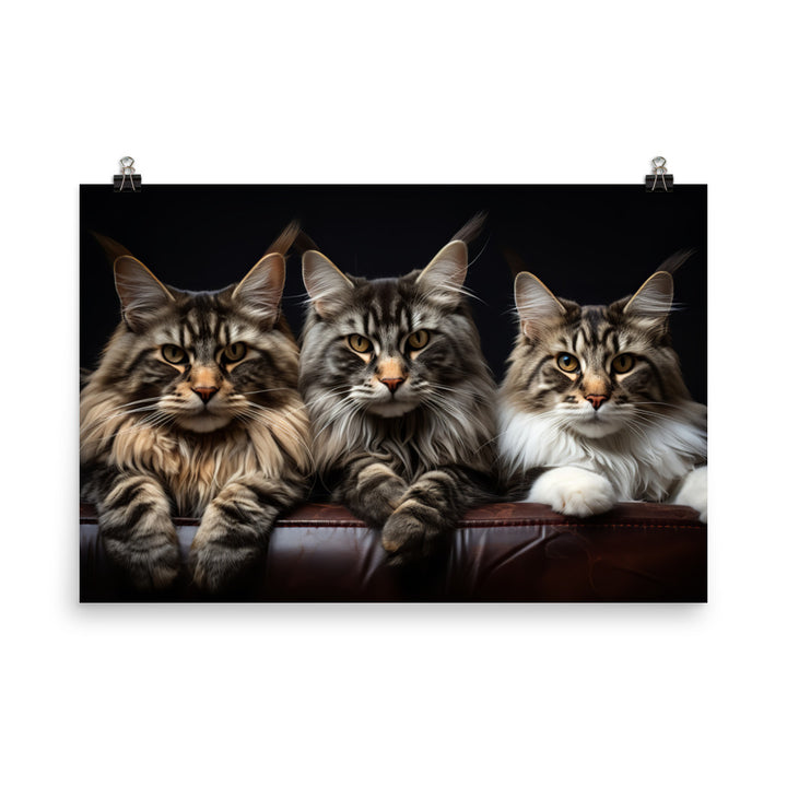 Maine Coon Photo paper poster - PosterfyAI.com