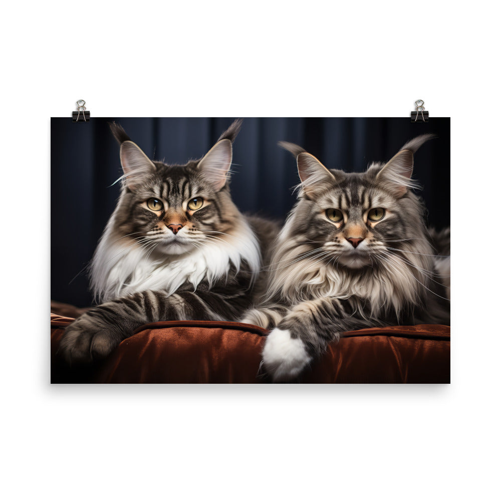 Maine Coon Photo paper poster - PosterfyAI.com