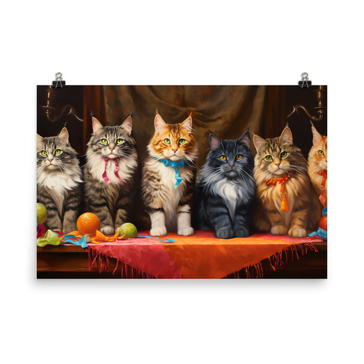 Maine Coon Photo paper poster - PosterfyAI.com