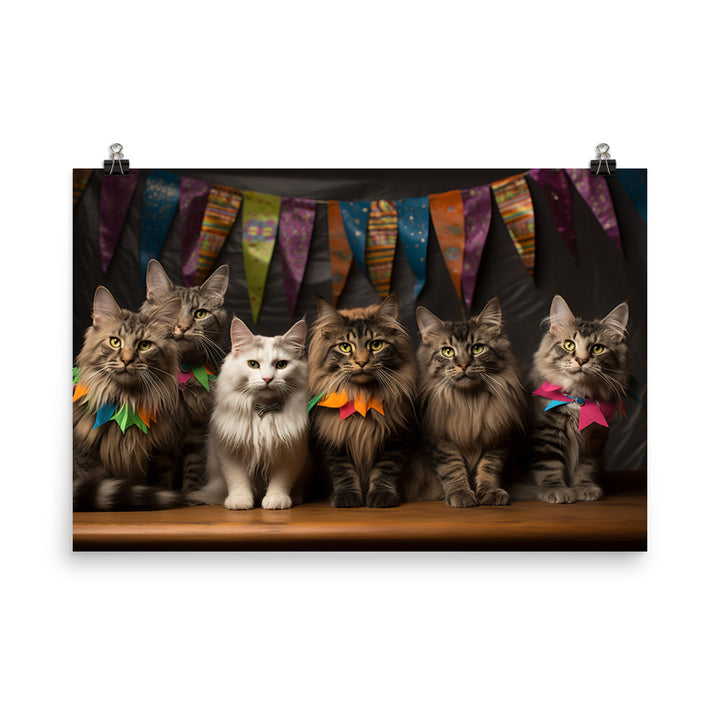 Maine Coon Photo paper poster - PosterfyAI.com
