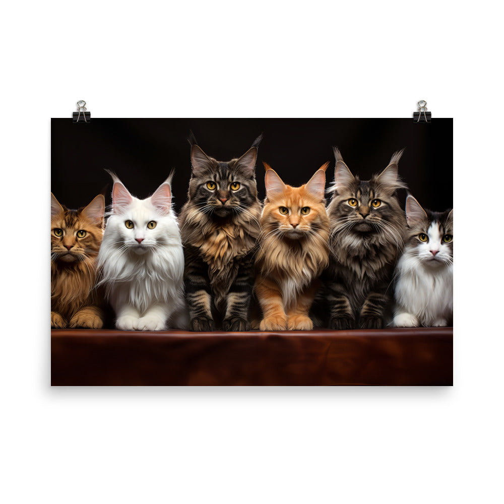 Maine Coon Photo paper poster - PosterfyAI.com