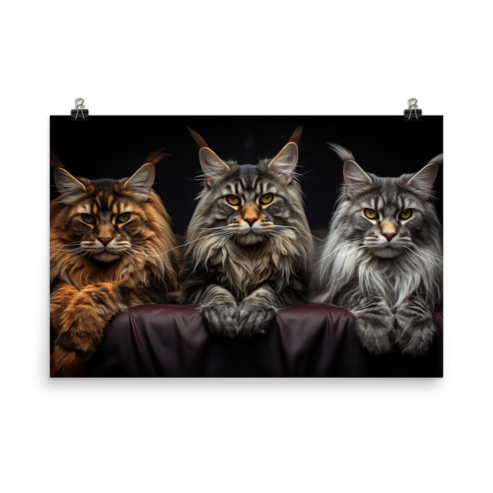 Maine Coon Photo paper poster - PosterfyAI.com
