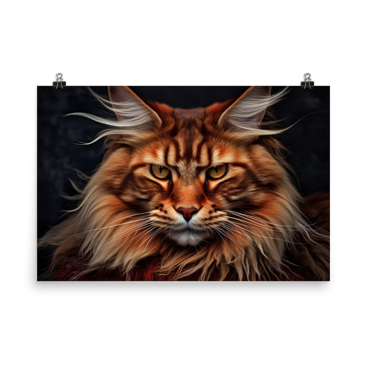 Maine Coon Photo paper poster - PosterfyAI.com