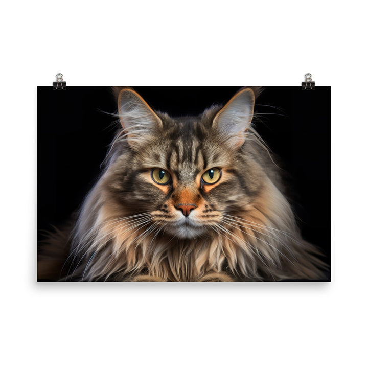Maine Coon Photo paper poster - PosterfyAI.com