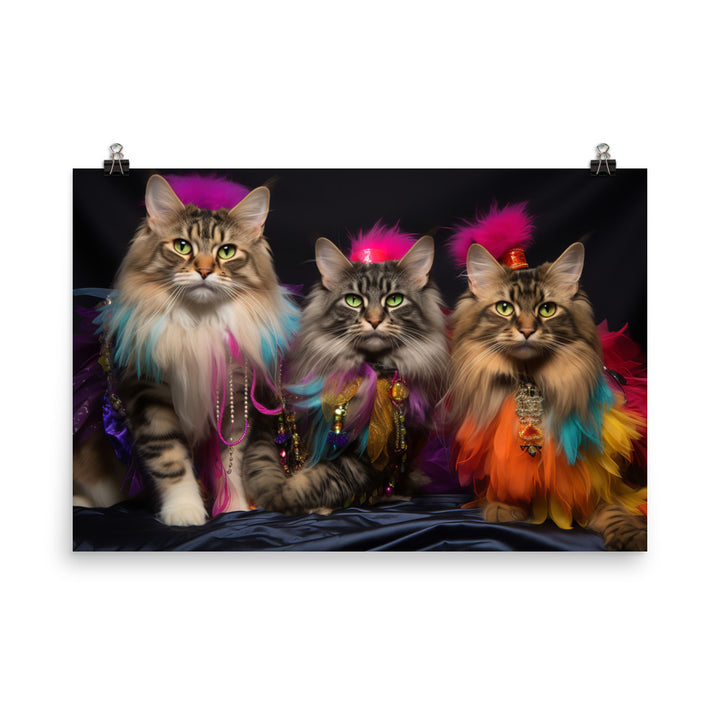 Maine Coon Photo paper poster - PosterfyAI.com