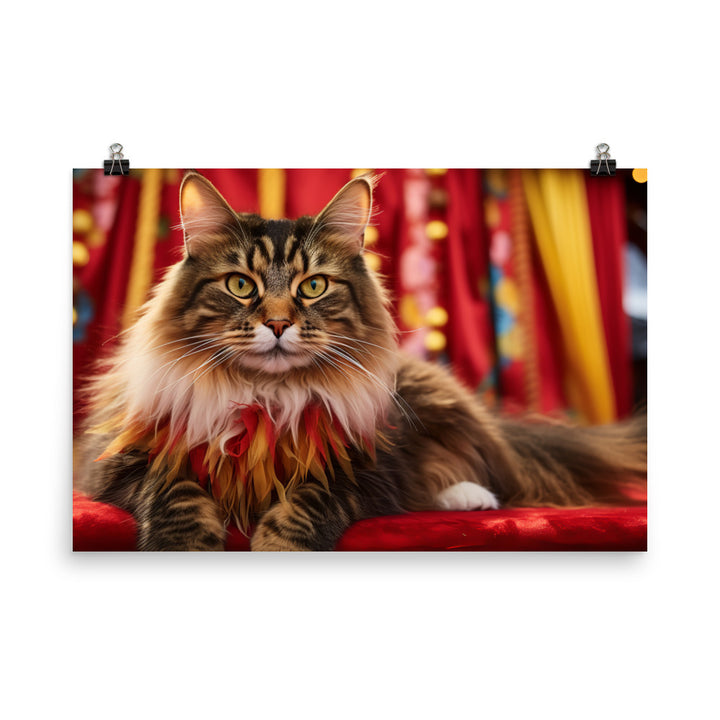 Maine Coon Photo paper poster - PosterfyAI.com