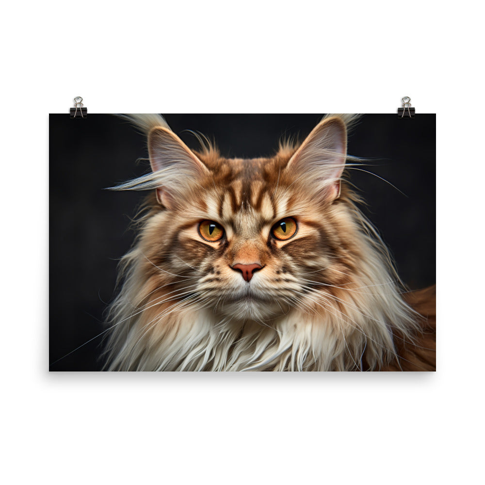 Maine Coon Photo paper poster - PosterfyAI.com