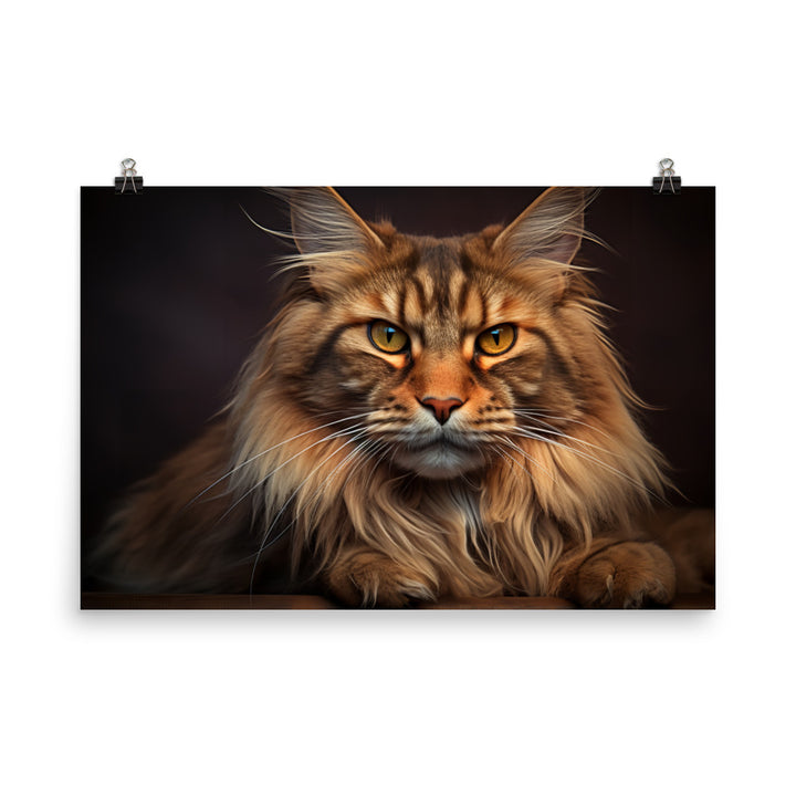 Maine Coon Photo paper poster - PosterfyAI.com