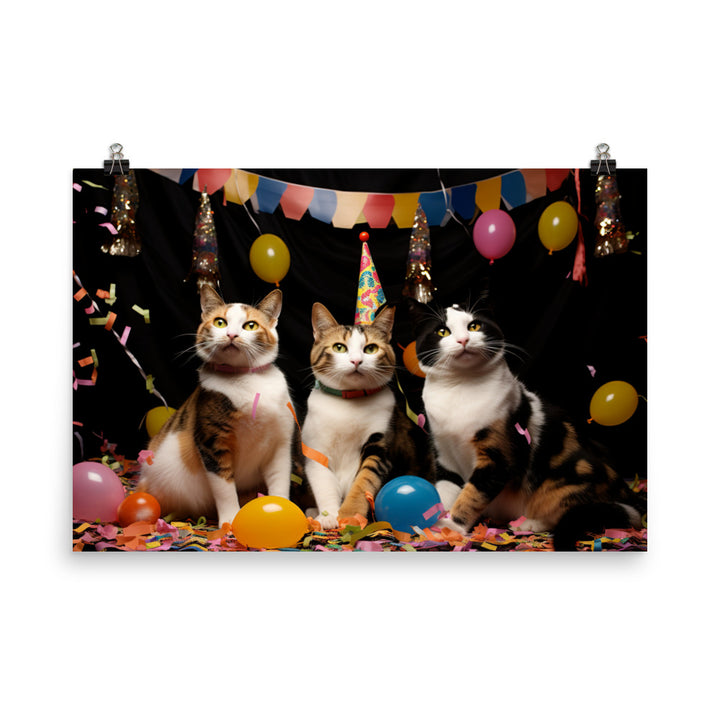 Japanese Bobtail Photo paper poster - PosterfyAI.com