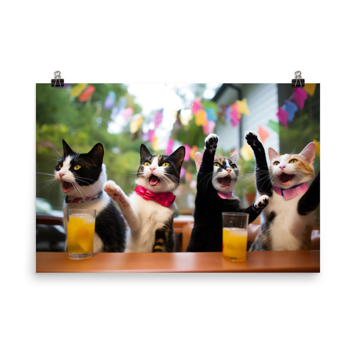 Japanese Bobtail Photo paper poster - PosterfyAI.com