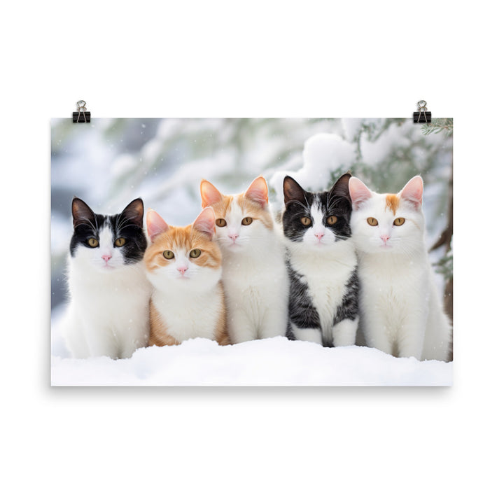 Japanese Bobtail Photo paper poster - PosterfyAI.com