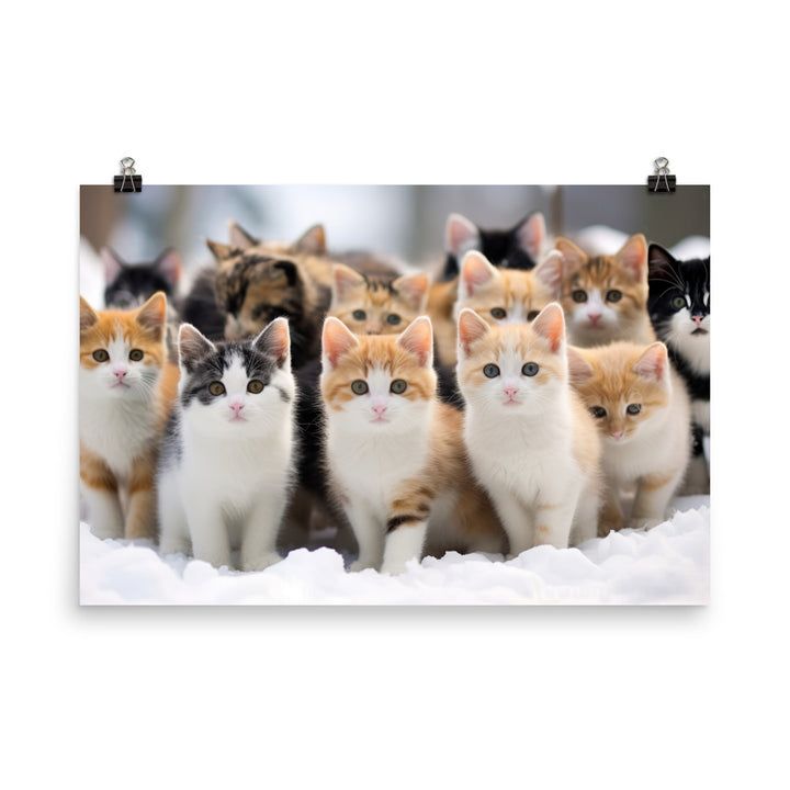 Japanese Bobtail Photo paper poster - PosterfyAI.com