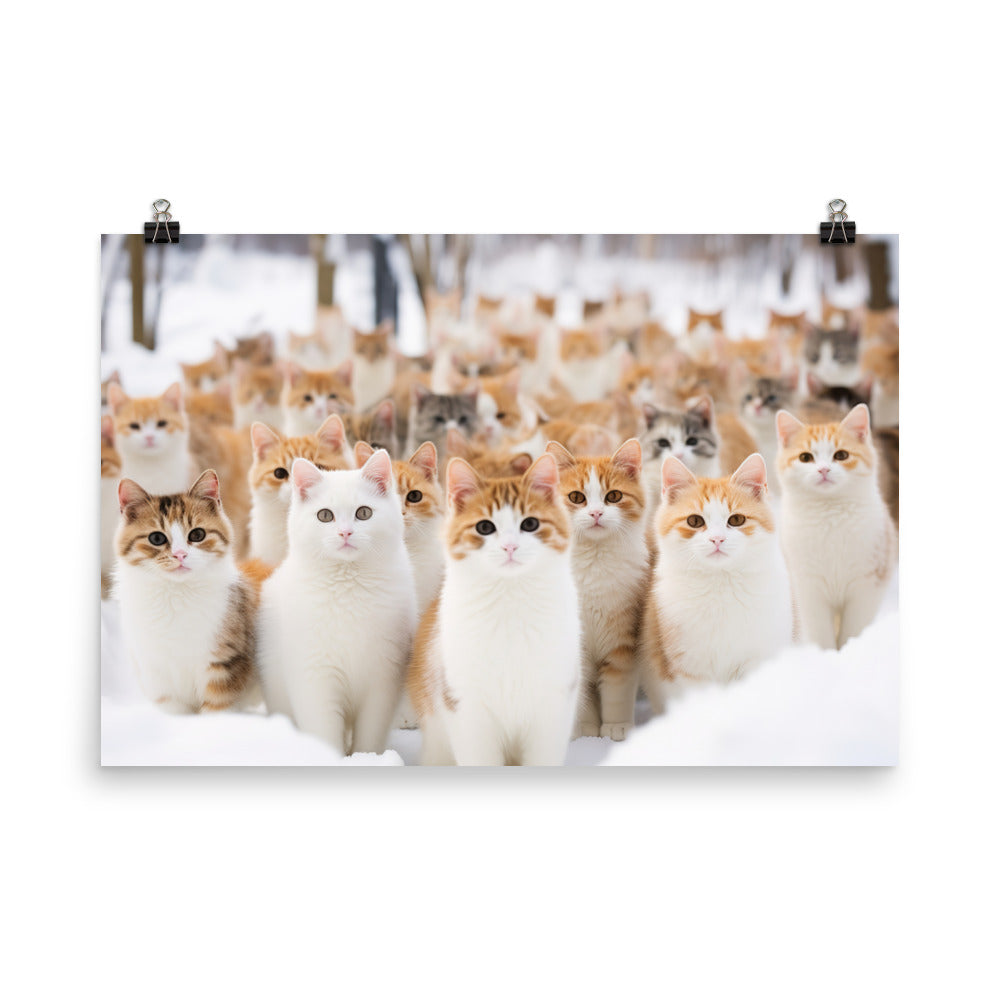 Japanese Bobtail Photo paper poster - PosterfyAI.com