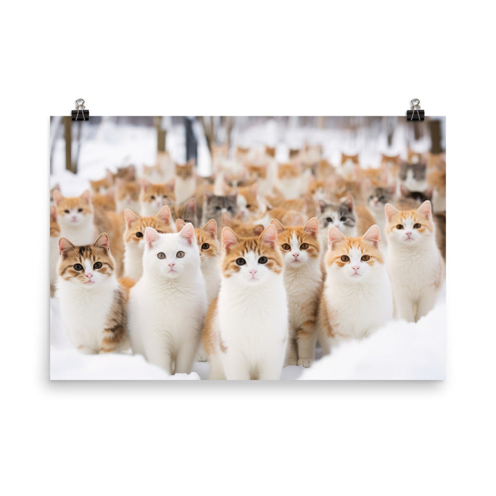 Japanese Bobtail Photo paper poster - PosterfyAI.com