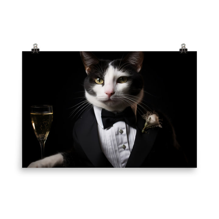 Japanese Bobtail Photo paper poster - PosterfyAI.com