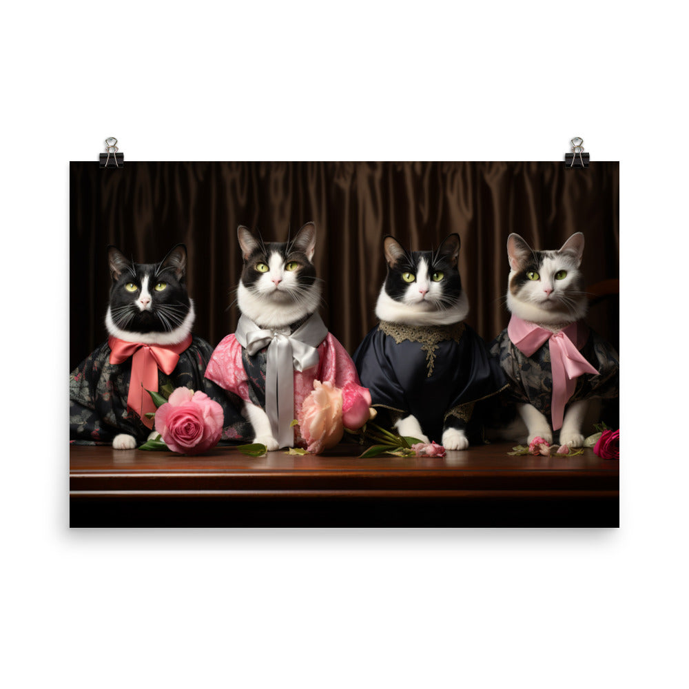 Japanese Bobtail Photo paper poster - PosterfyAI.com