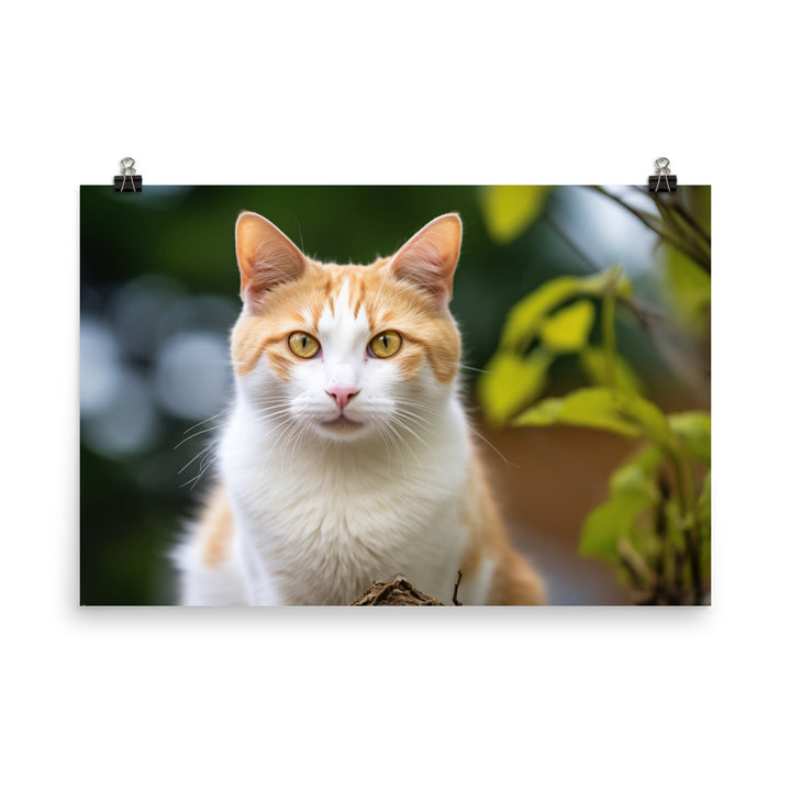 Japanese Bobtail Photo paper poster - PosterfyAI.com