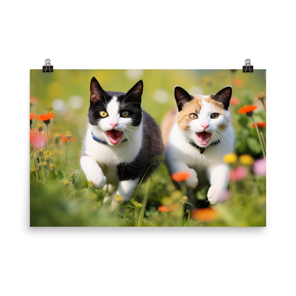 Japanese Bobtail Photo paper poster - PosterfyAI.com