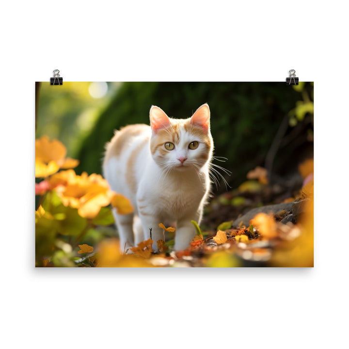 Japanese Bobtail Photo paper poster - PosterfyAI.com