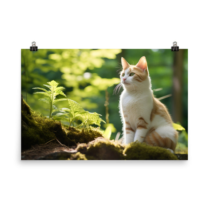 Japanese Bobtail Photo paper poster - PosterfyAI.com