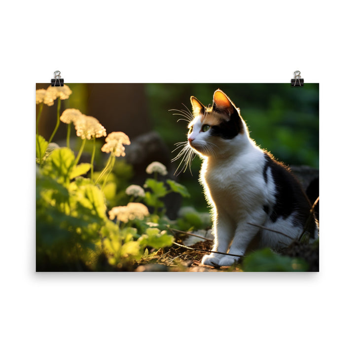 Japanese Bobtail Photo paper poster - PosterfyAI.com