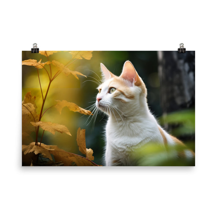 Japanese Bobtail Photo paper poster - PosterfyAI.com