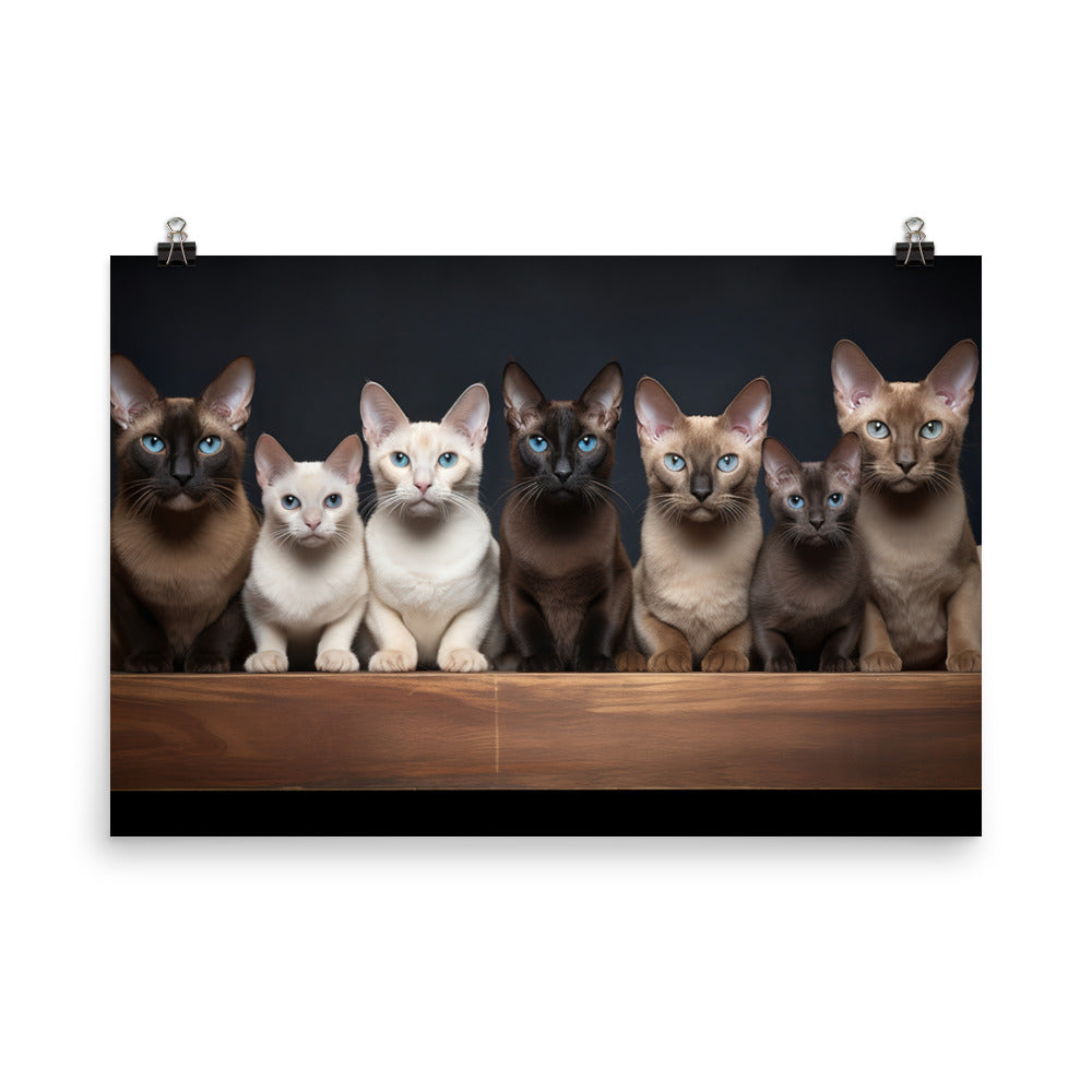 Tonkinese Photo paper poster - PosterfyAI.com
