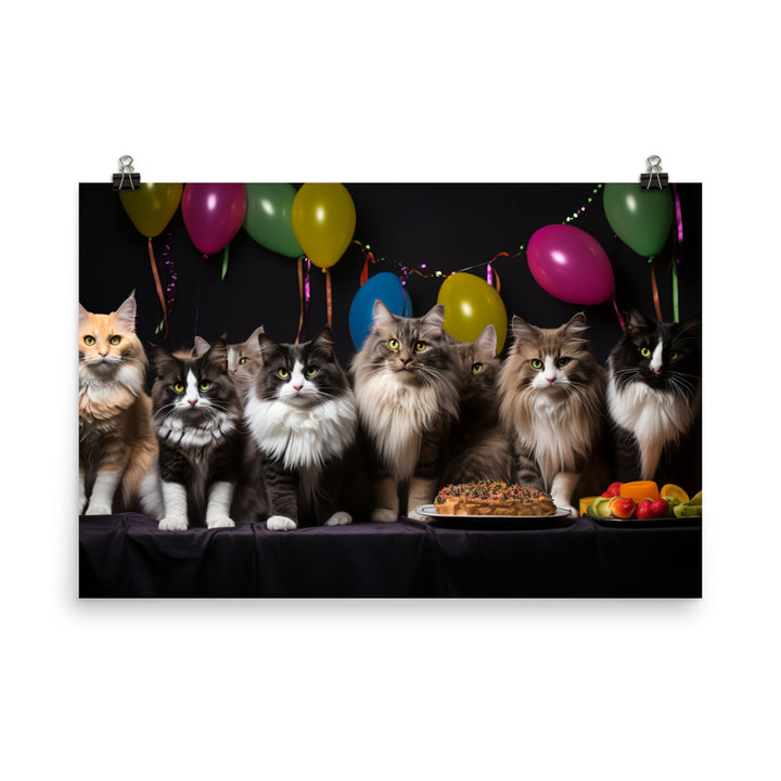 Norwegian Forest Photo paper poster - PosterfyAI.com