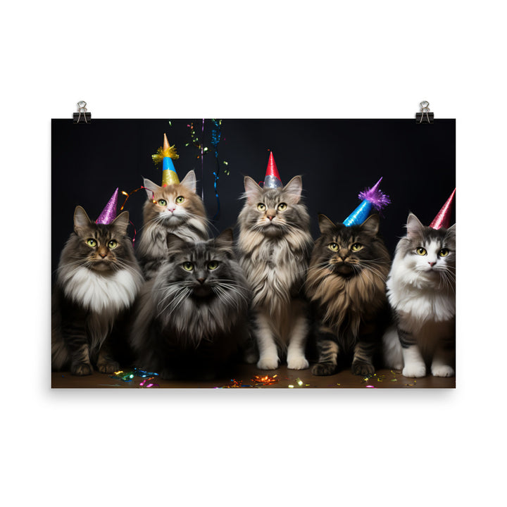 Norwegian Forest Photo paper poster - PosterfyAI.com
