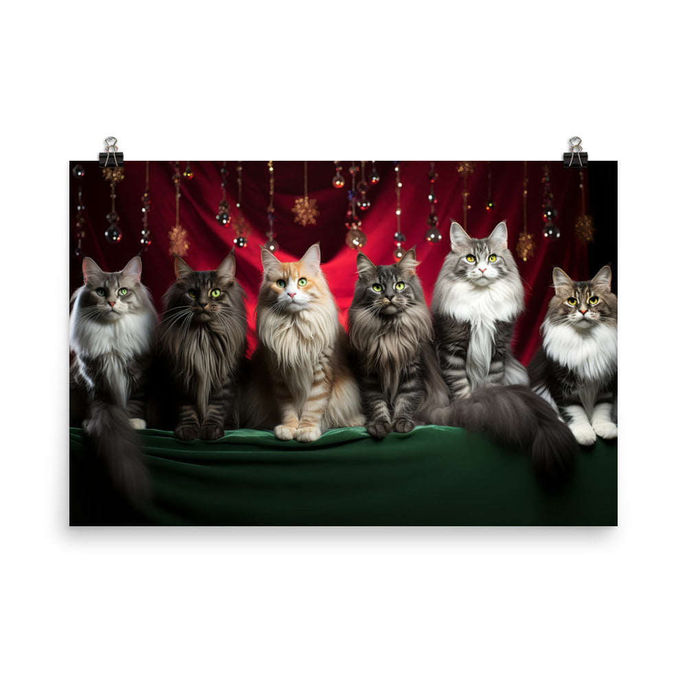 Norwegian Forest Photo paper poster - PosterfyAI.com