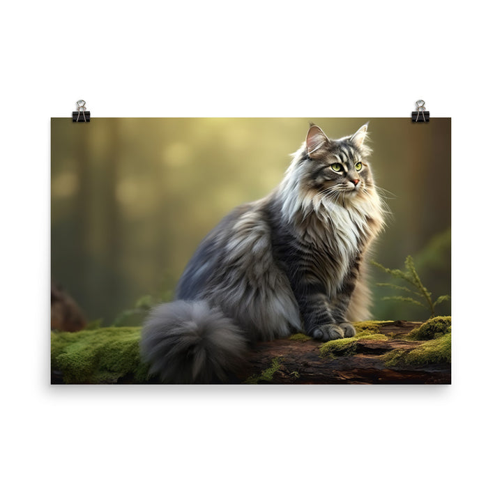 Norwegian Forest Photo paper poster - PosterfyAI.com