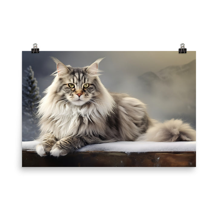Norwegian Forest Photo paper poster - PosterfyAI.com