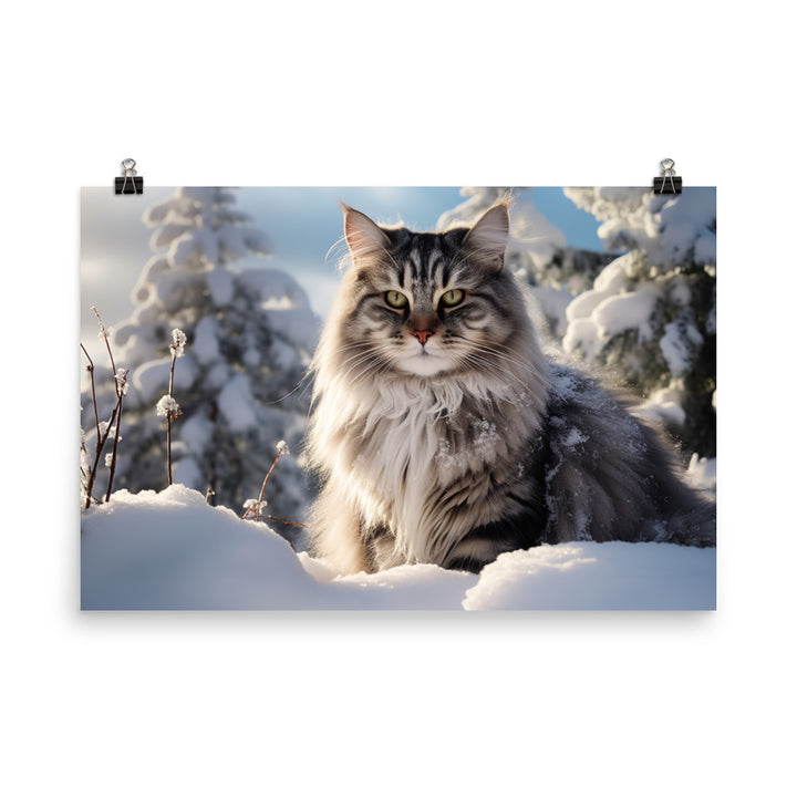 Norwegian Forest Photo paper poster - PosterfyAI.com