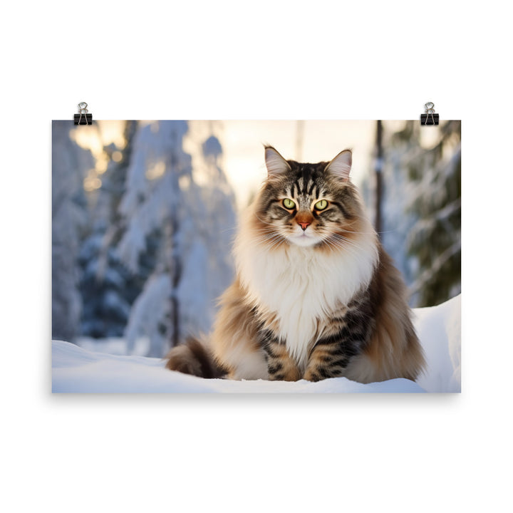 Norwegian Forest Photo paper poster - PosterfyAI.com