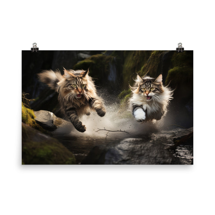 Norwegian Forest Photo paper poster - PosterfyAI.com