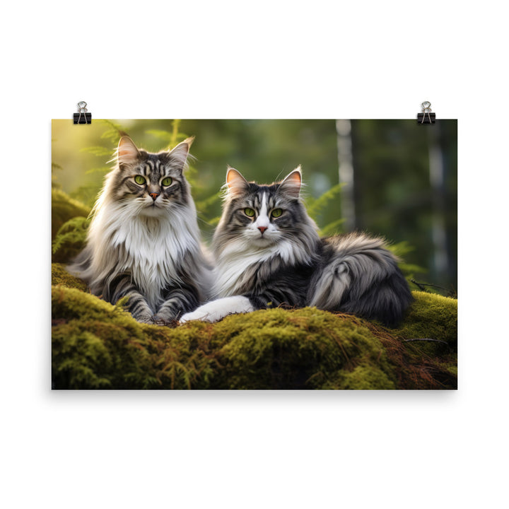 Norwegian Forest Photo paper poster - PosterfyAI.com