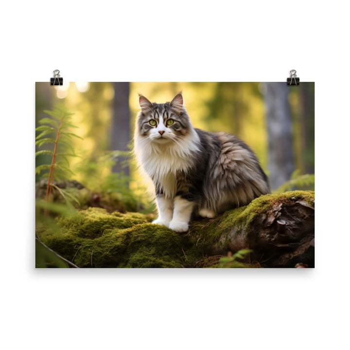 Norwegian Forest Photo paper poster - PosterfyAI.com