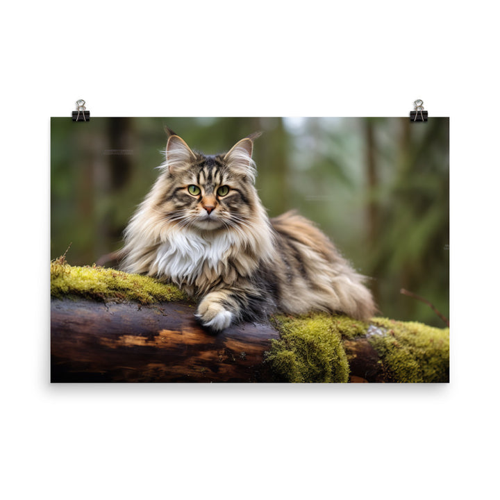 Norwegian Forest Photo paper poster - PosterfyAI.com
