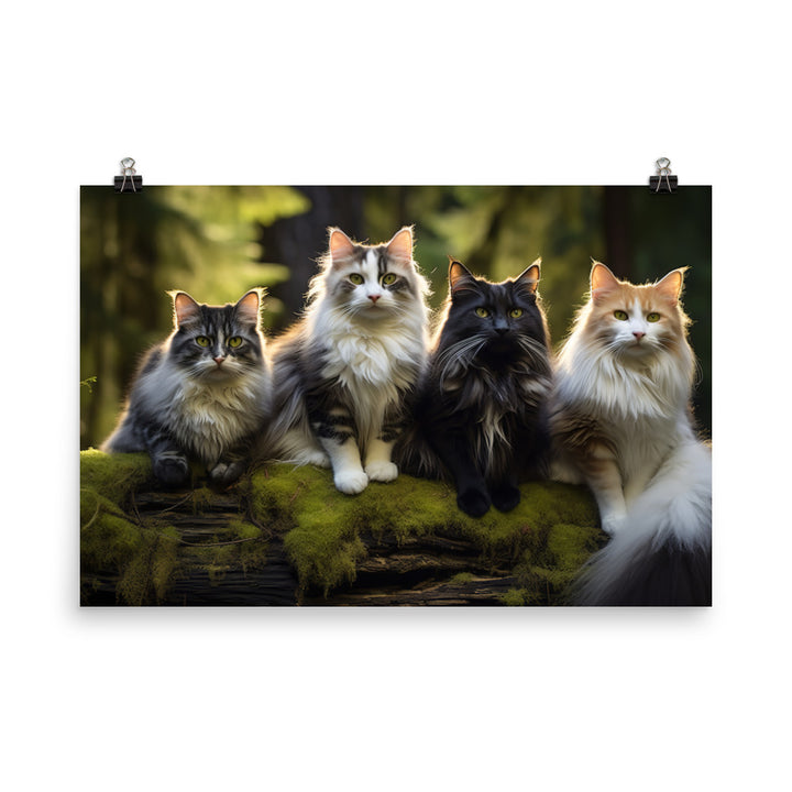 Norwegian Forest Photo paper poster - PosterfyAI.com