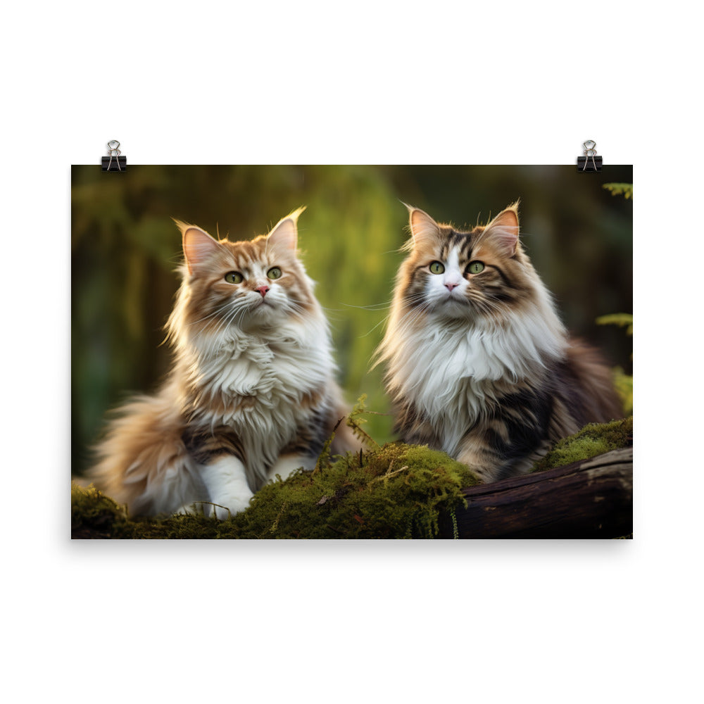 Norwegian Forest Photo paper poster - PosterfyAI.com