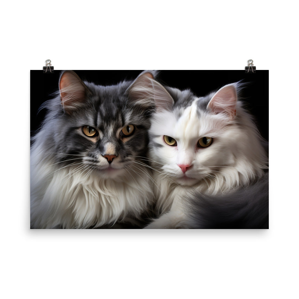 Norwegian Forest Photo paper poster - PosterfyAI.com