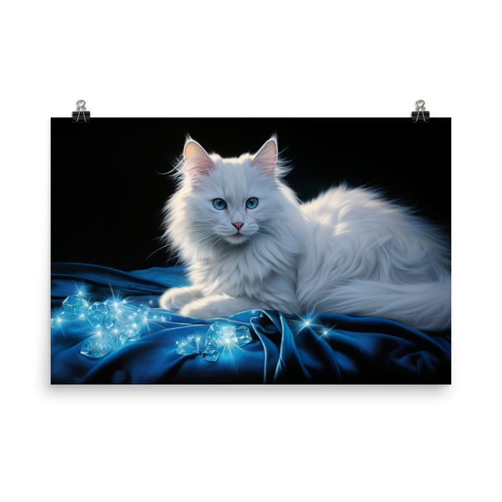 Turkish Angora Photo paper poster - PosterfyAI.com