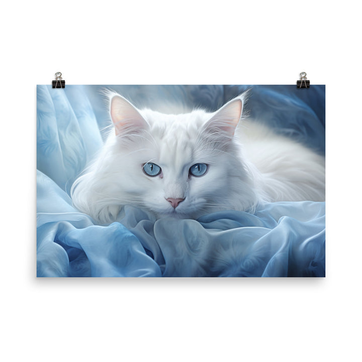 Turkish Angora Photo paper poster - PosterfyAI.com