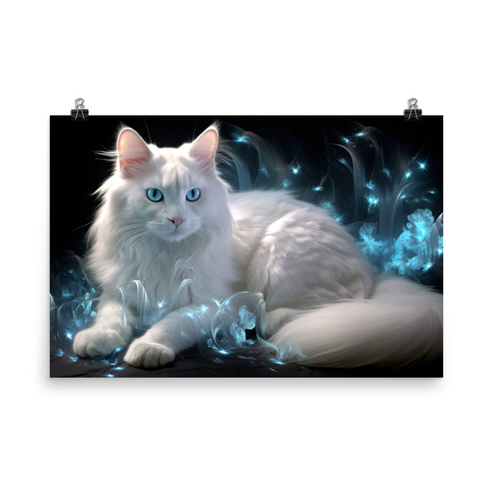 Turkish Angora Photo paper poster - PosterfyAI.com