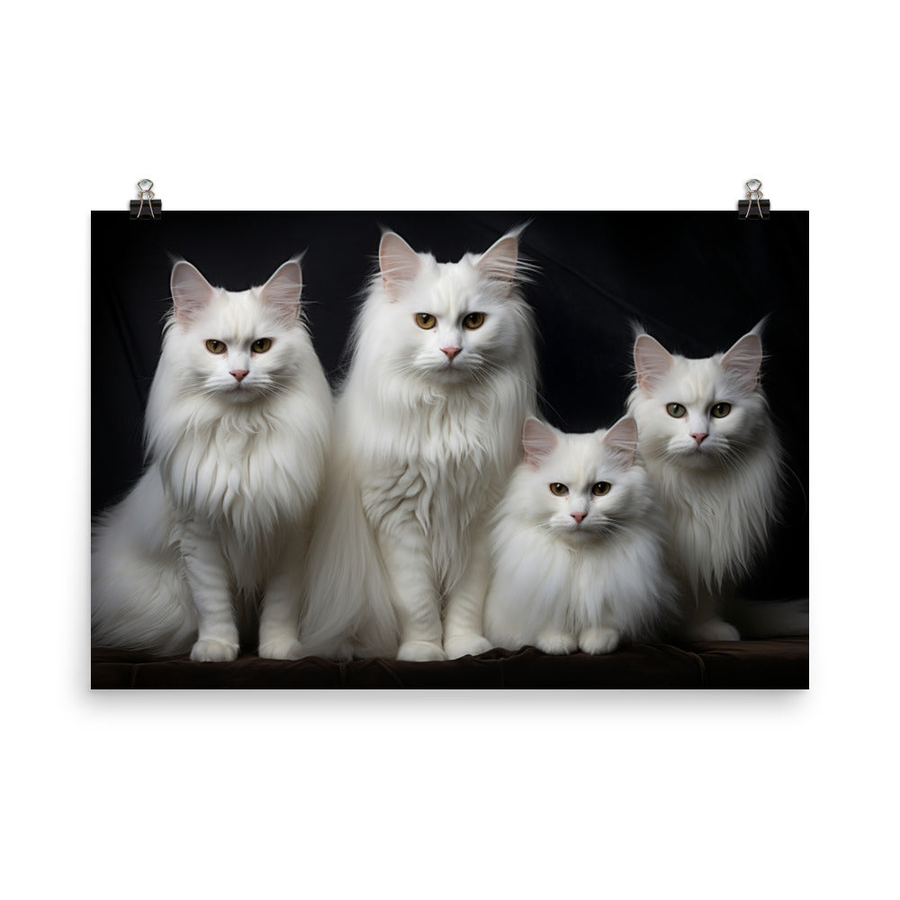 Turkish Angora Photo paper poster - PosterfyAI.com